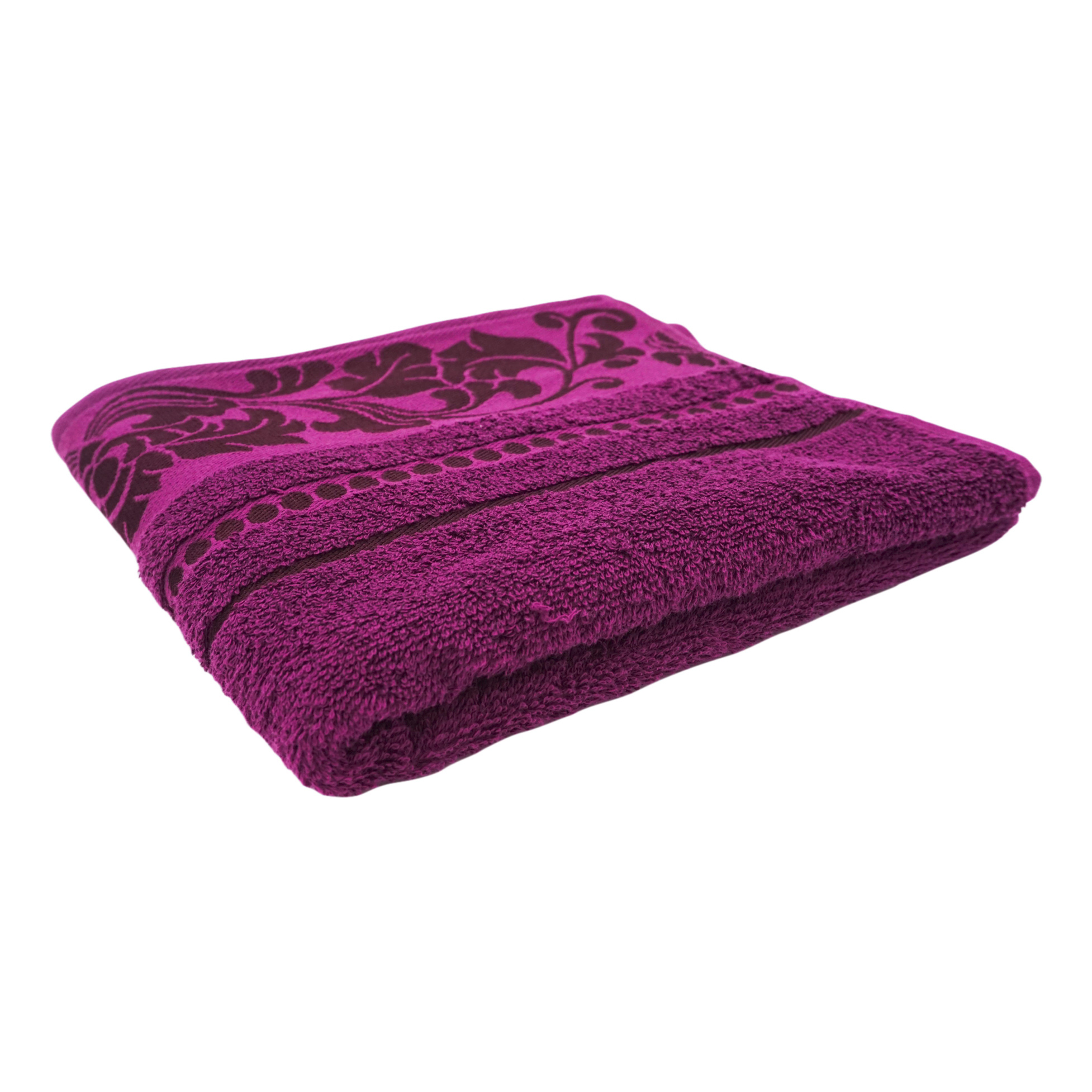 фото Полотенце дм текстиль эдельвейс хлопок 50x90 см фиолетовое