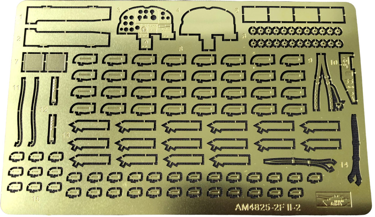 

AM4825-2Ф Фототравление Ил-2. Основное Звезда, 1/48, Однотонный