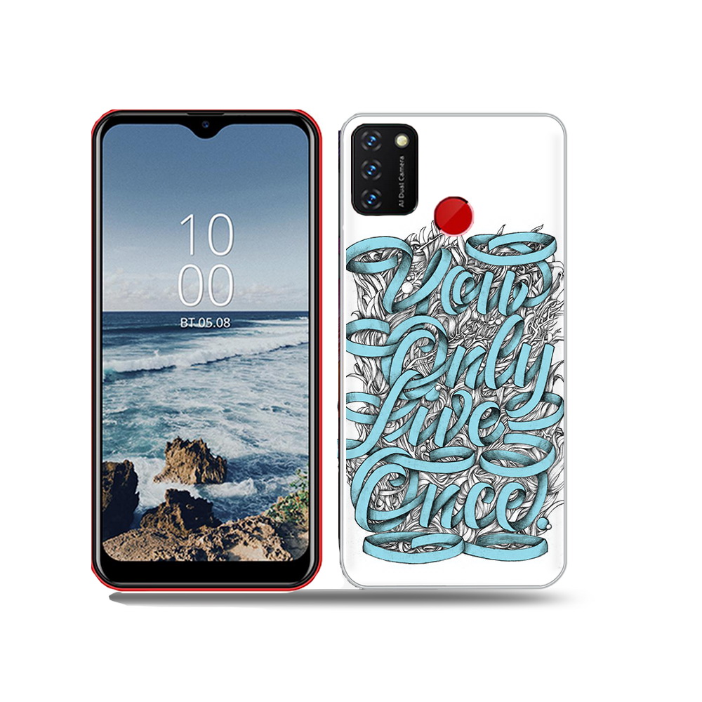 

Чехол MyPads Tocco для BQ 6631G Surf слова из ленты абстракция, Прозрачный, Tocco