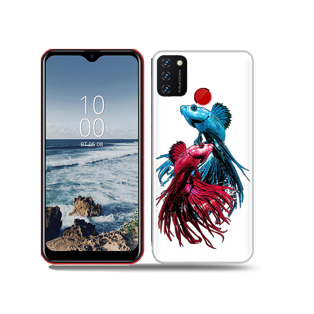 

Чехол MyPads Tocco для BQ 6631G Surf рыбы петушки, Прозрачный, Tocco