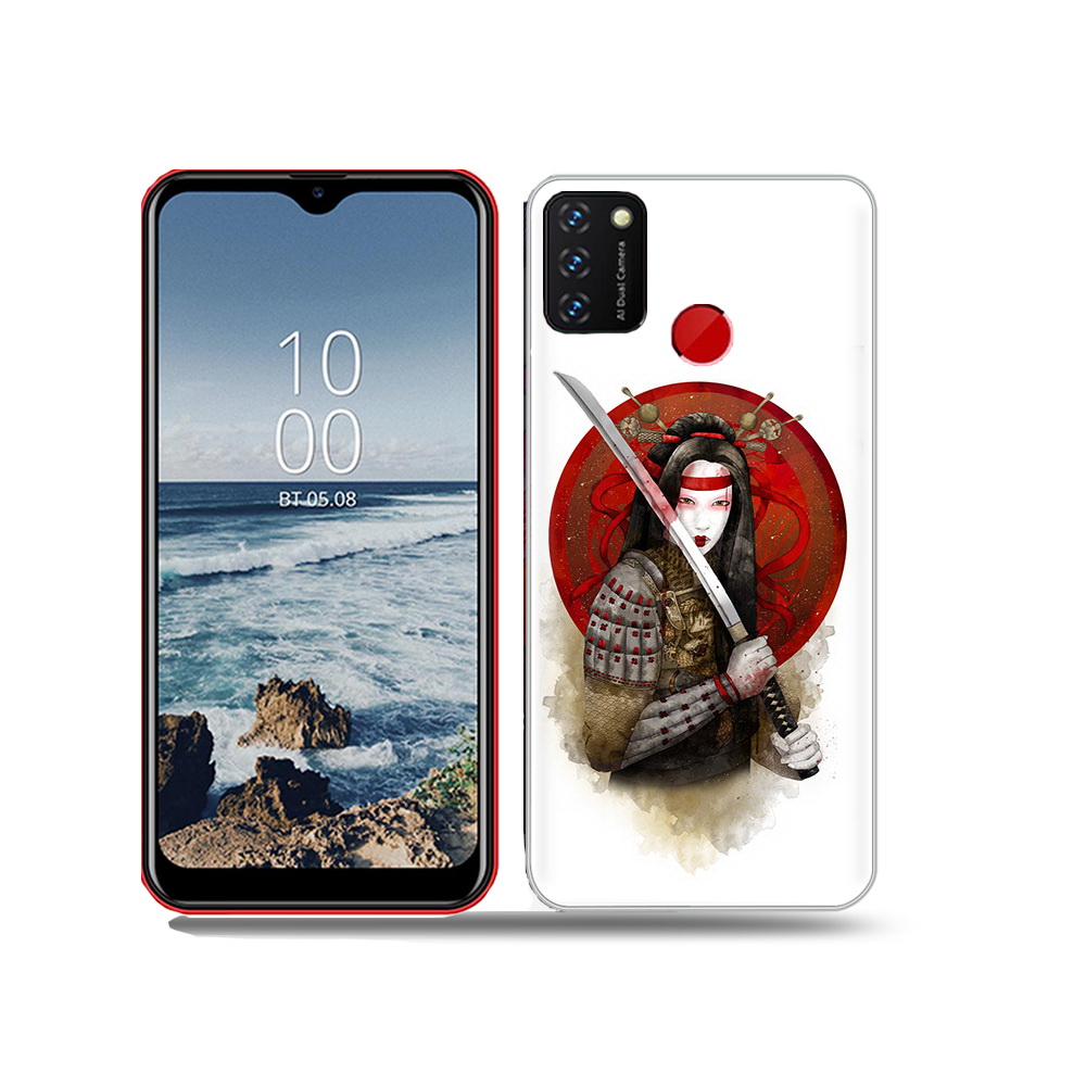 

Чехол MyPads Tocco для BQ 6631G Surf рисованная девушка с катаной, Прозрачный, Tocco