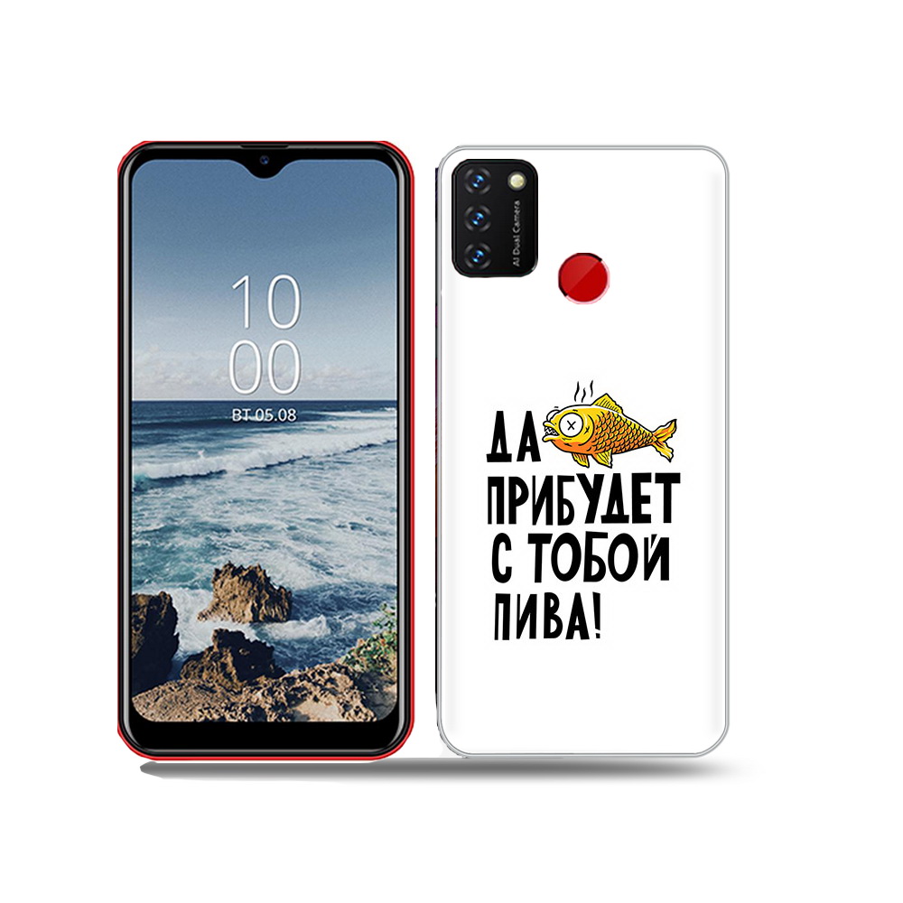 

Чехол MyPads Tocco для BQ 6631G Surf ДА прибудет с тобой пива, Прозрачный, Tocco