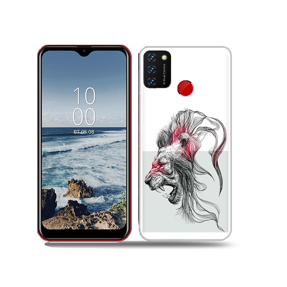 

Чехол MyPads Tocco для BQ 6631G Surf разъяренный лев, Прозрачный, Tocco