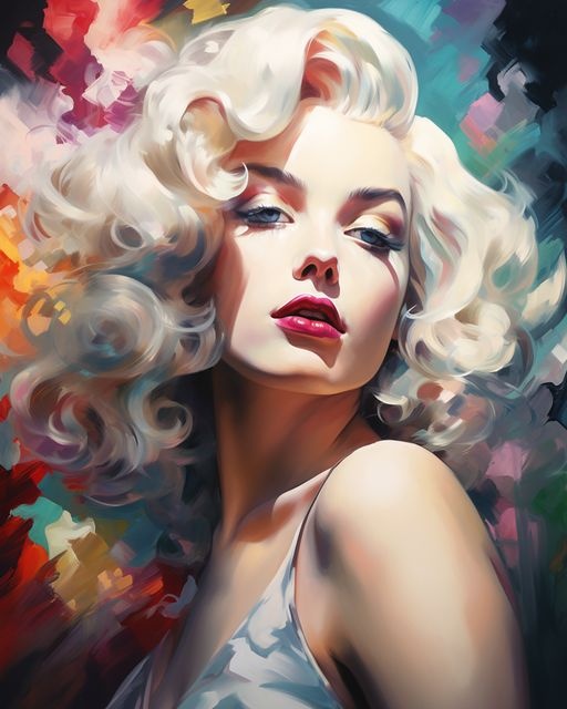 

Картина по номерам Две картинки Портрет милой блондинки на подрамнике 40x50, Портрет милой блондинки