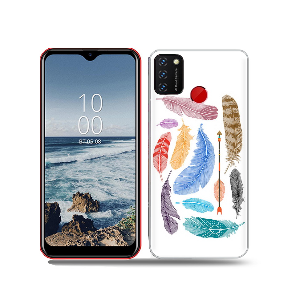 

Чехол MyPads Tocco для BQ 6631G Surf разноцветные перья, Прозрачный, Tocco