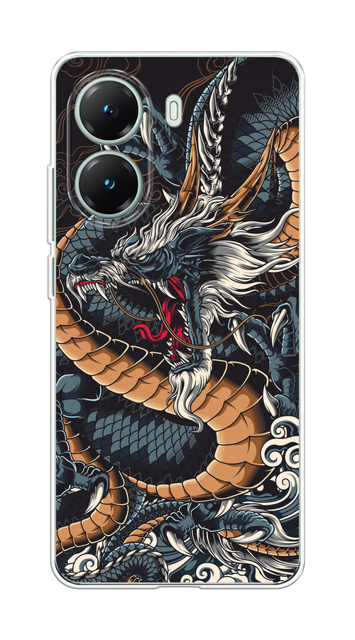 

Чехол на Poco X7 Pro Japanese Dragon, Коричневый;черный;синий, 324050-1