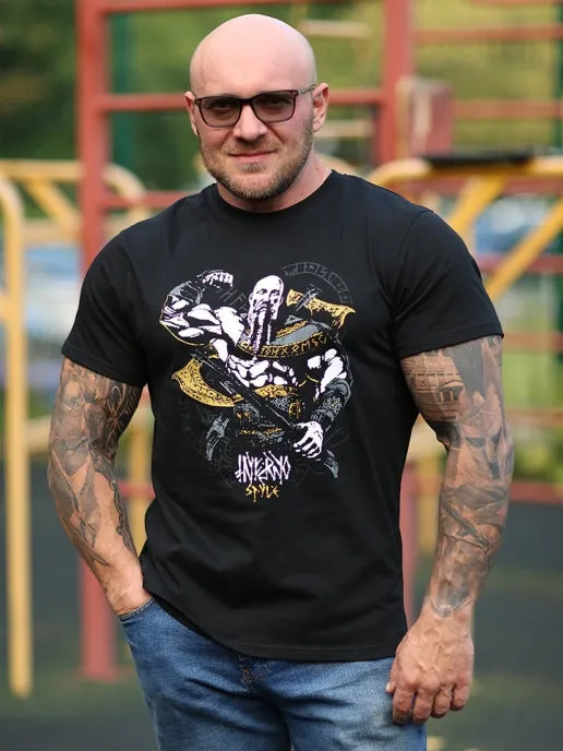 

Футболка мужская INFERNO style Ф-001-024 черная 2XL, Черный, Ф-001-024