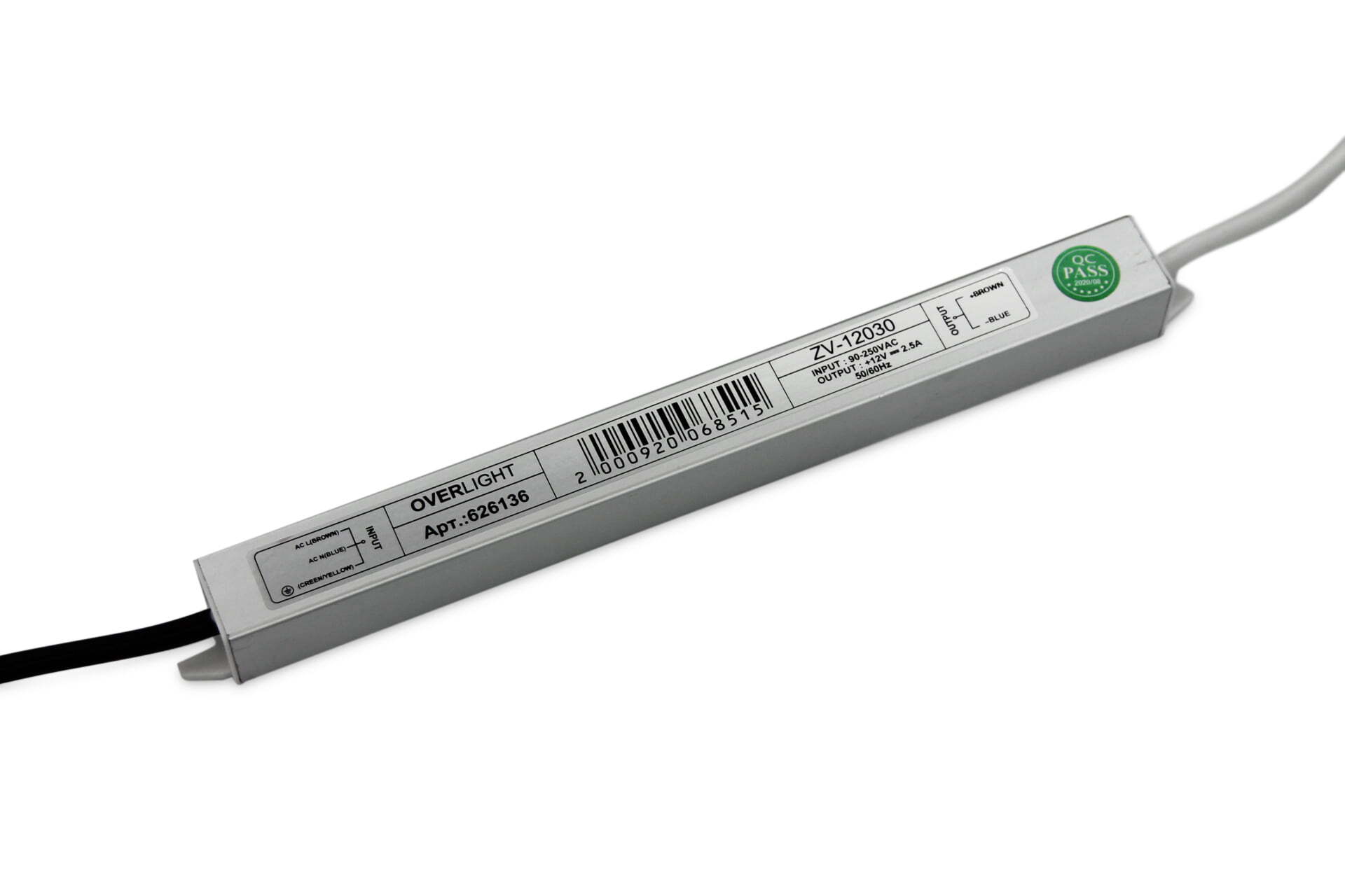 

Блок питания ZV-30-12 (12V,30W, 2.5A, IP67), ZV-30-12 (12V,30W, 2.5A, IP67)