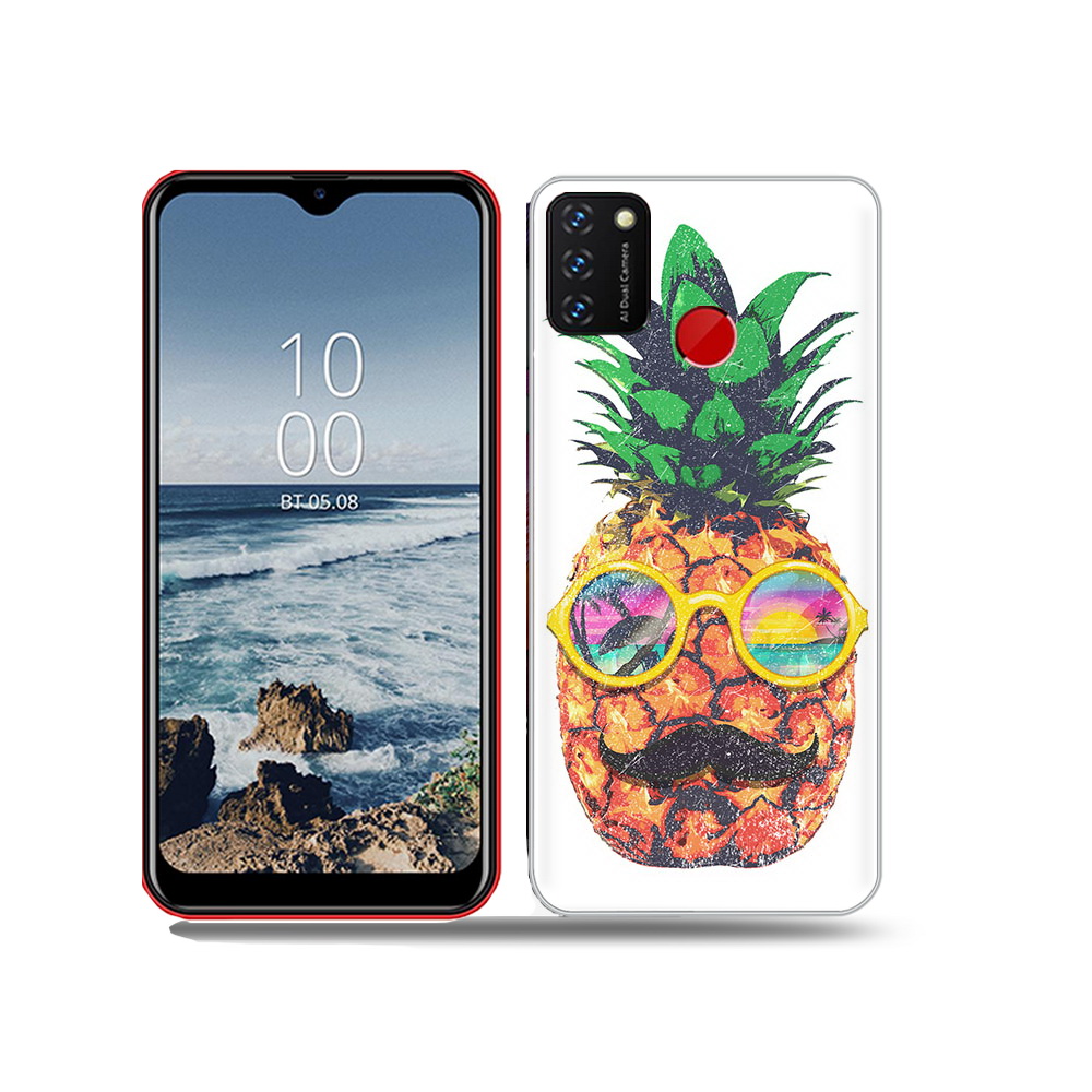 

Чехол MyPads Tocco для BQ 6631G Surf прикольный ананас с лицом, Прозрачный, Tocco