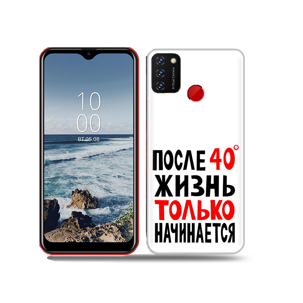 

Чехол MyPads Tocco для BQ 6631G Surf после 40 жизнь начинается, Прозрачный, Tocco