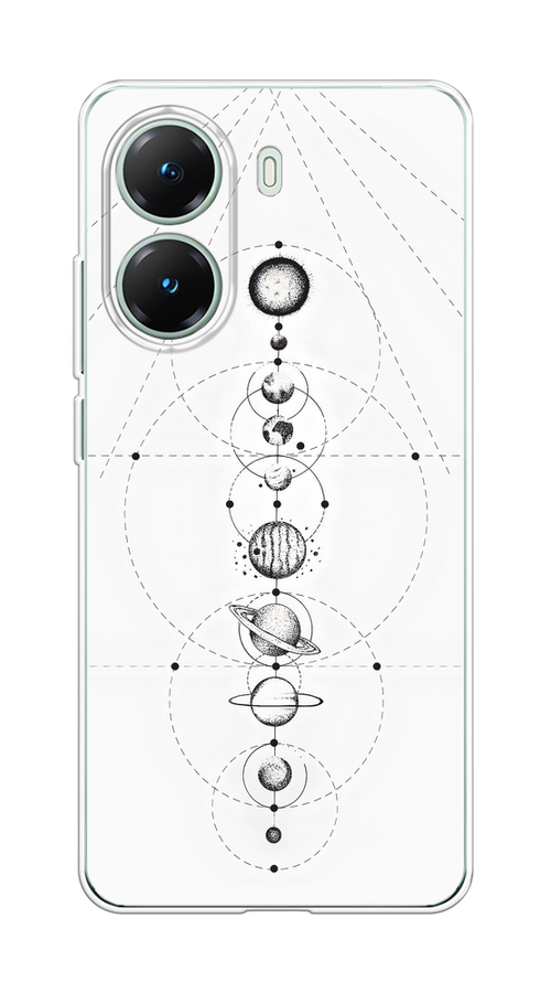 

Чехол на Poco X7 Pro Парад планет, Серый, 324050-1