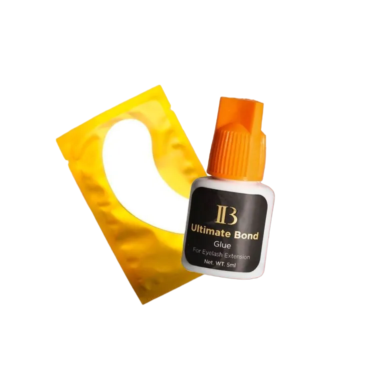 

Набор iBEAUTY Клей Ultimate bond 5 мл и 50 пар желтых патчей, Черный