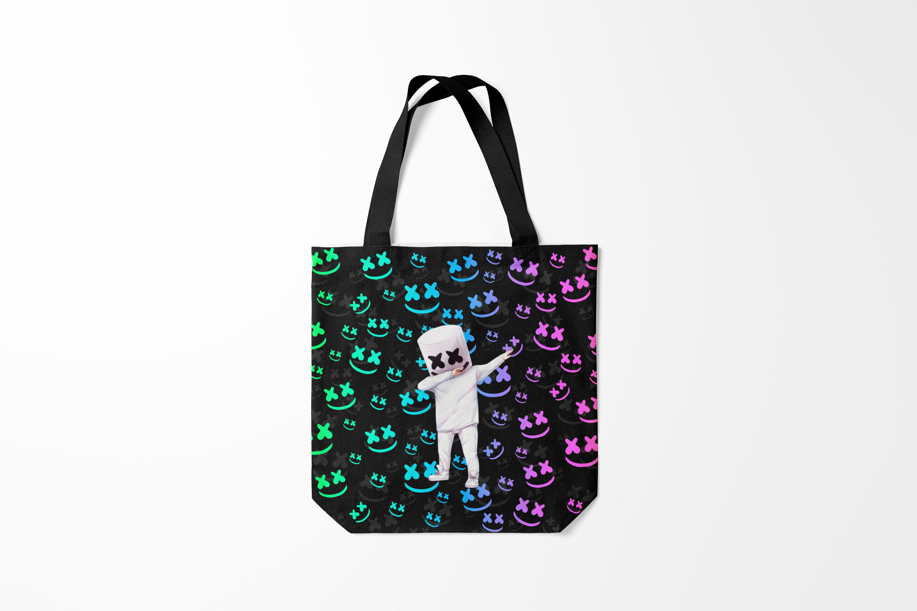 

Сумка шoппер унисекс Burnettie Marshmello, черный, Marshmello