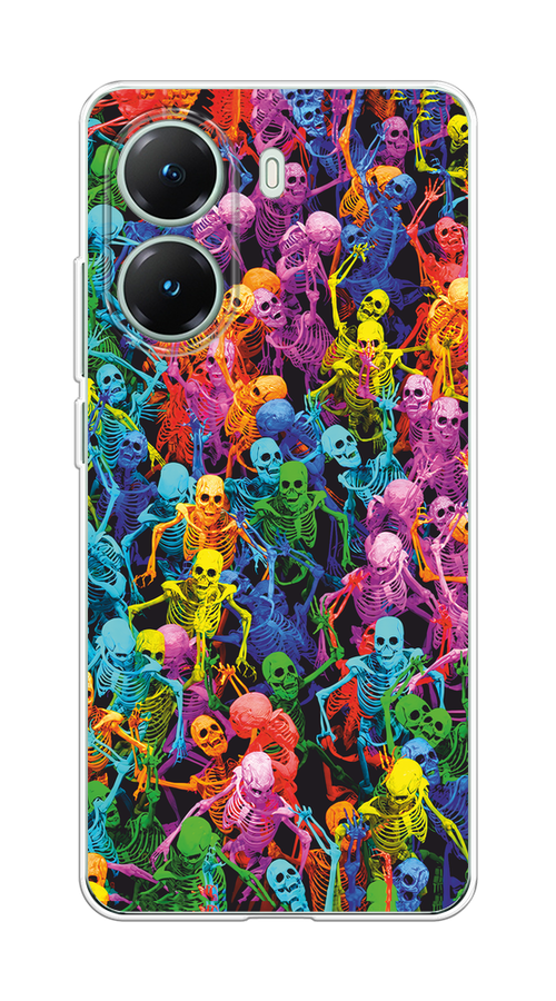 

Чехол на Poco X7 Pro Вечеринка скелетов, Фиолетовый;желтый;оранжевый, 324050-1