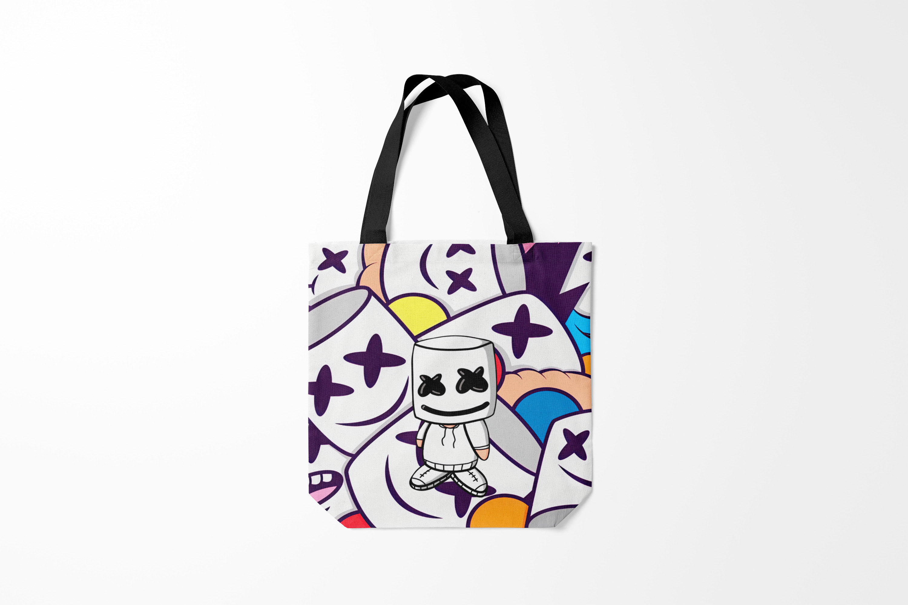 

Сумка шoппер унисекс Burnettie Marshmello, белый, Marshmello