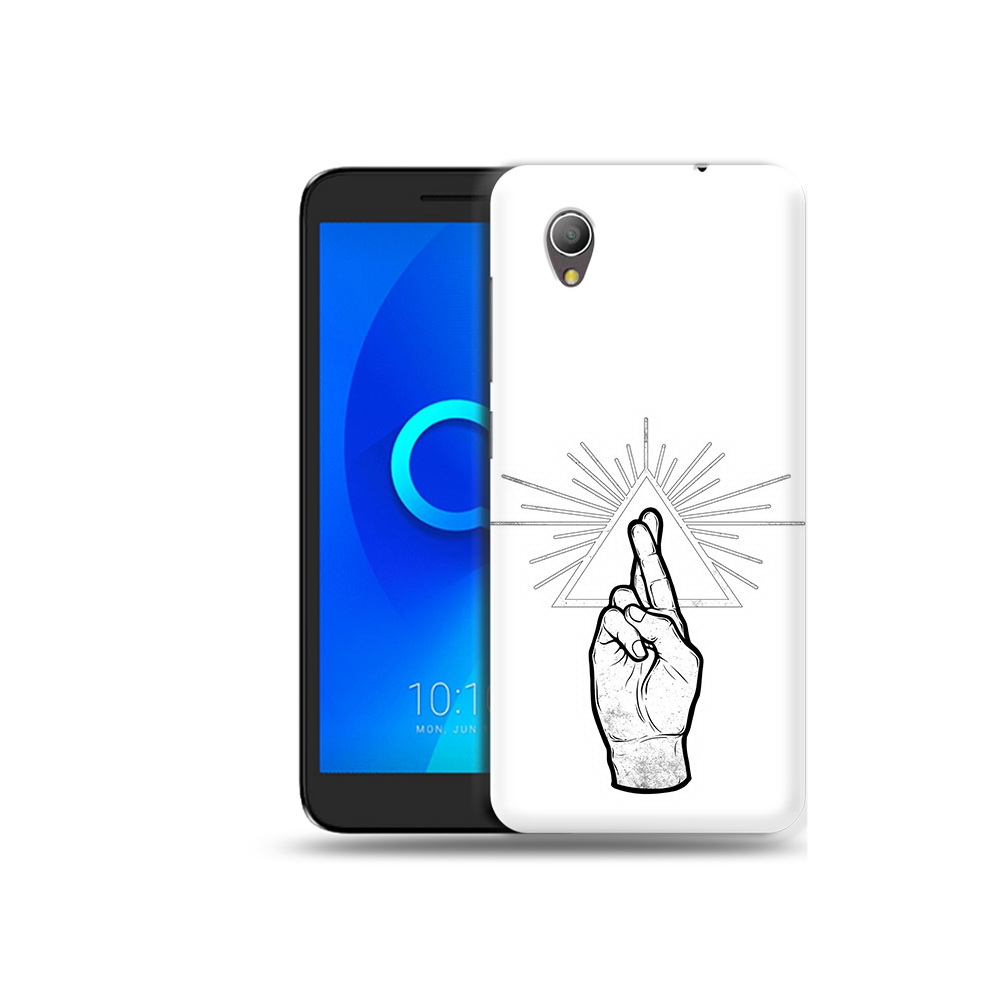 

Чехол MyPads Tocco для Alcatel 1 черно белая рука (PT227134.658.681), Прозрачный, Tocco