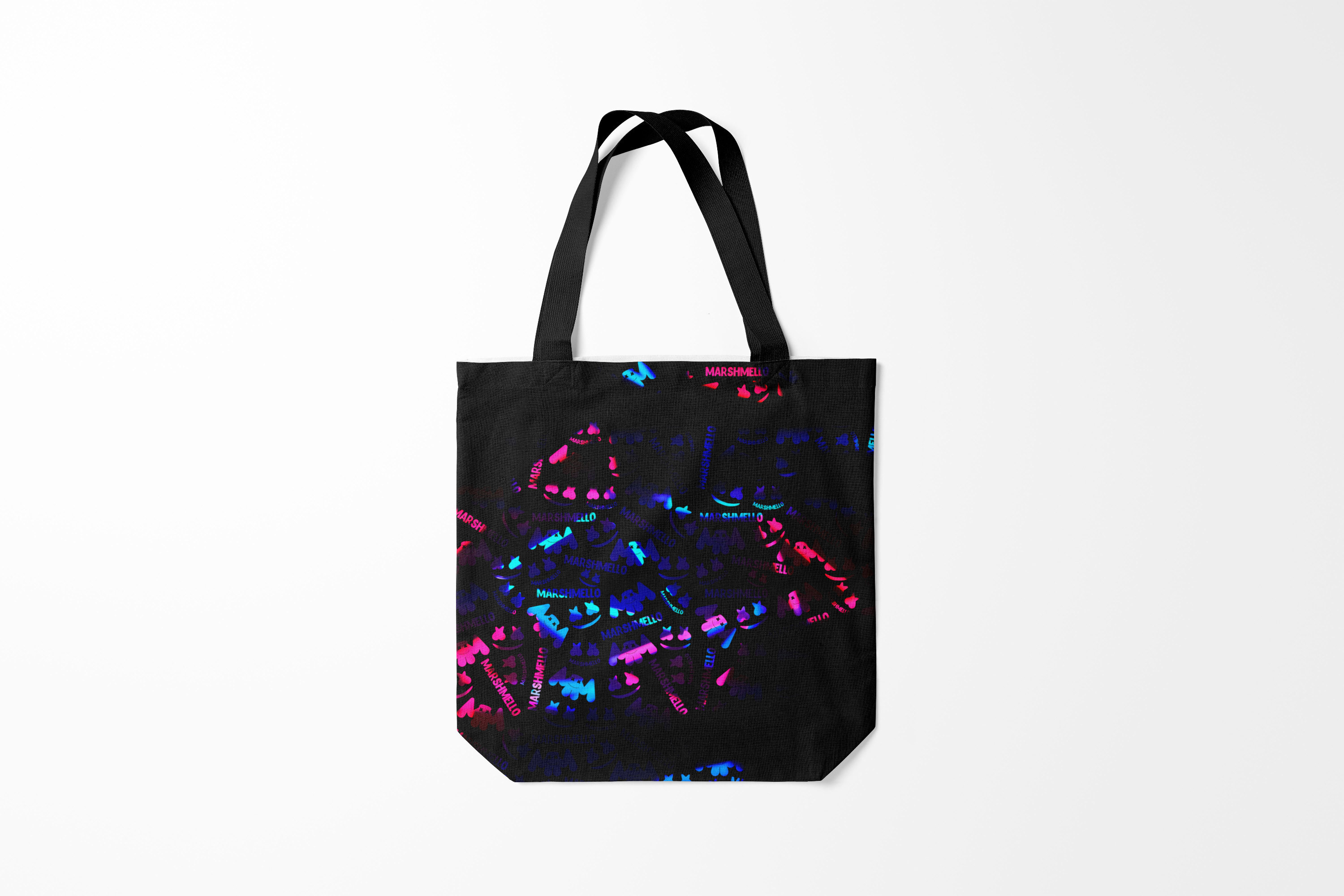 

Сумка шoппер унисекс Burnettie Marshmello MARSMELLO NEON, черный, Marshmello MARSMELLO NEON