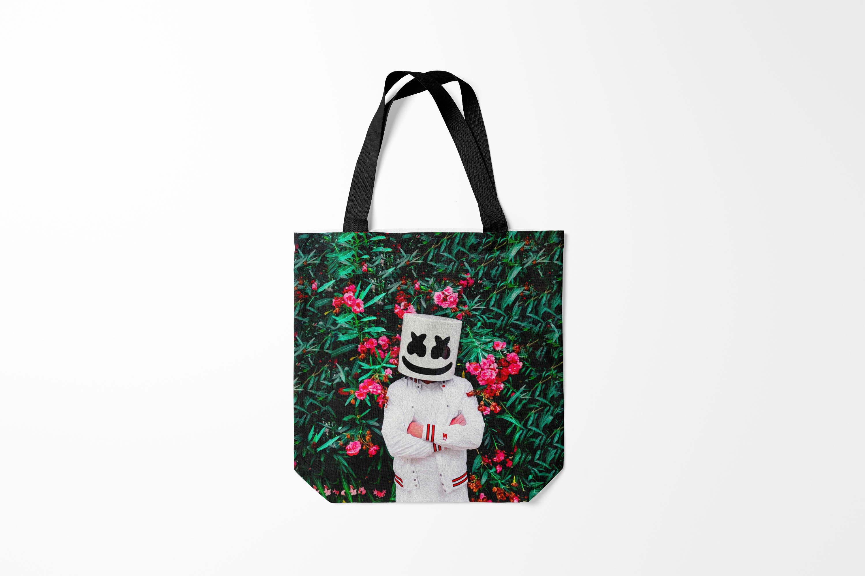 

Сумка шoппер унисекс Burnettie Marshmello ROSES, черный, Marshmello ROSES