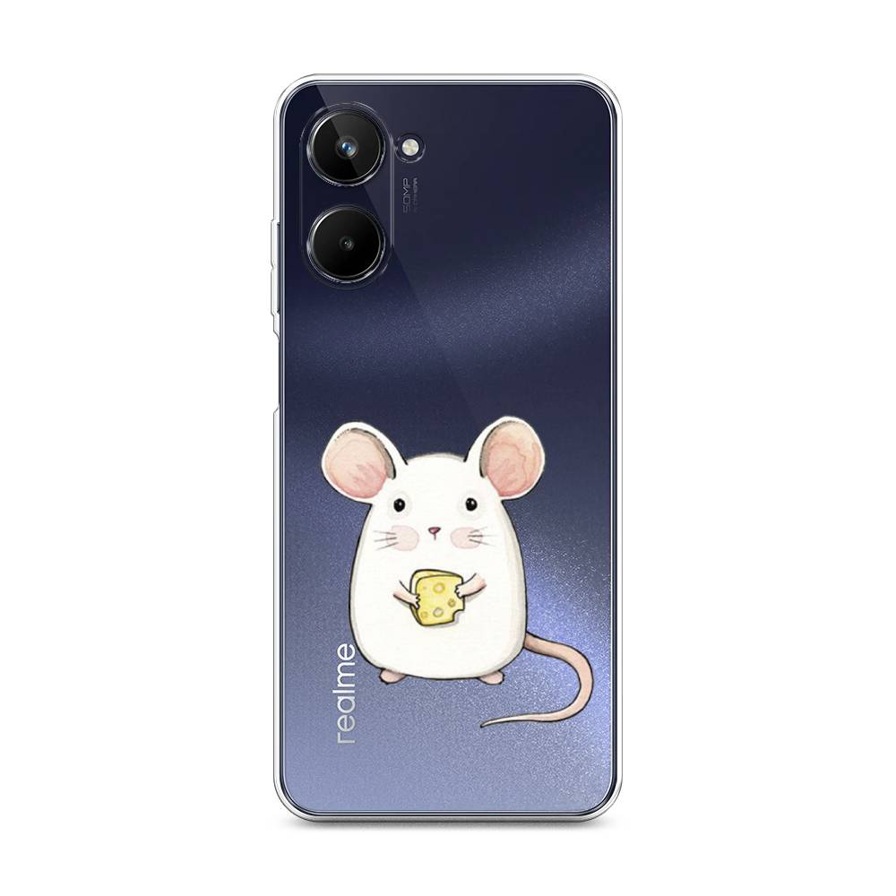 

Чехол Awog на Realme 10 4G "Мышка", Белый, 2512150-1