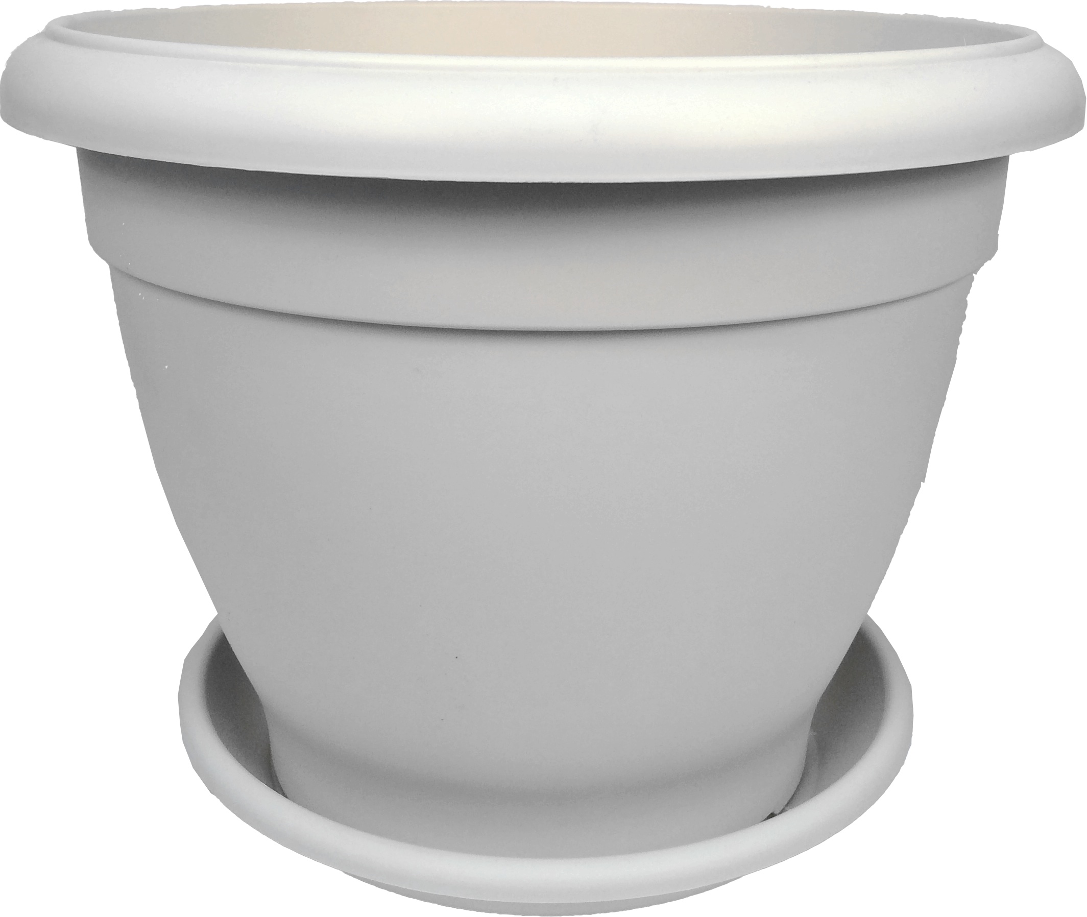 

Горшок Tek.A.Tek Jardin с поддоном серый 5,2 л 1003-1