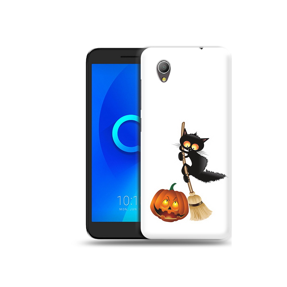 

Чехол MyPads Tocco для Alcatel 1 хэлуинский котик (PT227134.658.667), Прозрачный, Tocco