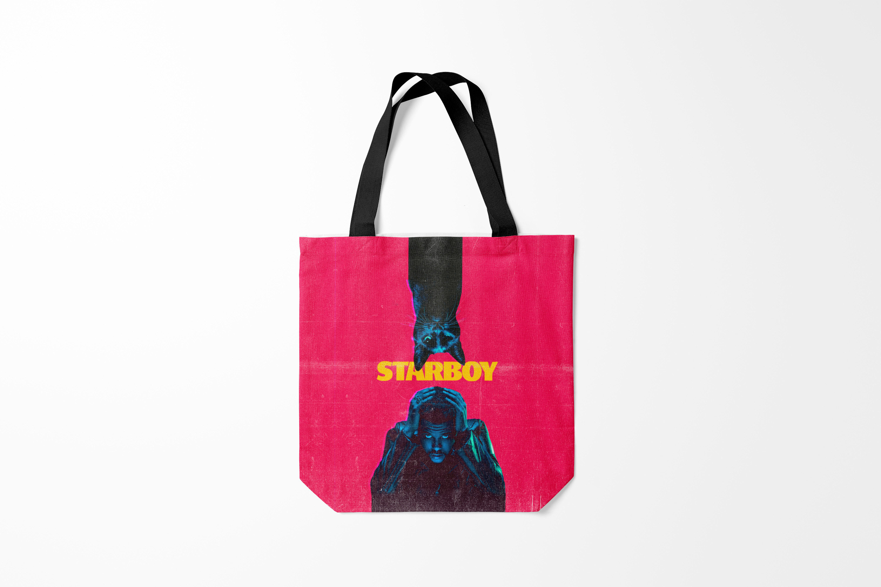 

Сумка шoппер унисекс Burnettie The Weeknd STARBOY, розовый, The Weeknd STARBOY