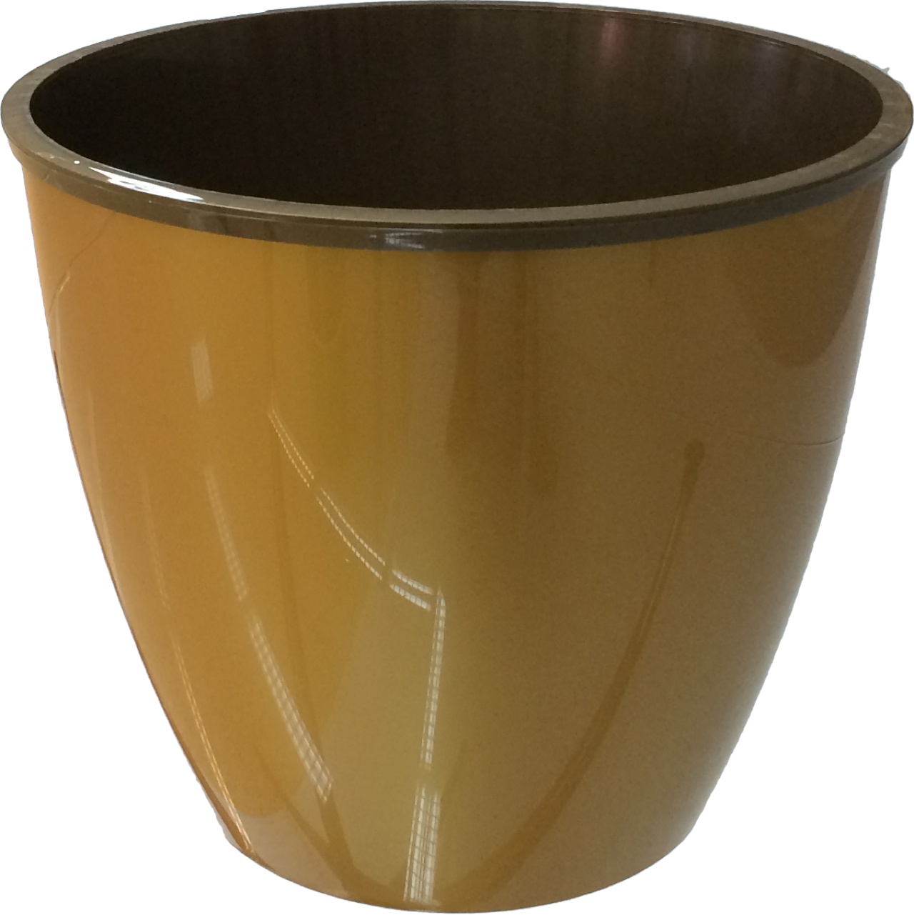 

Горшок Tek.A.Tek Couleurs с дренажной вставкой золотой 10 л 130-14