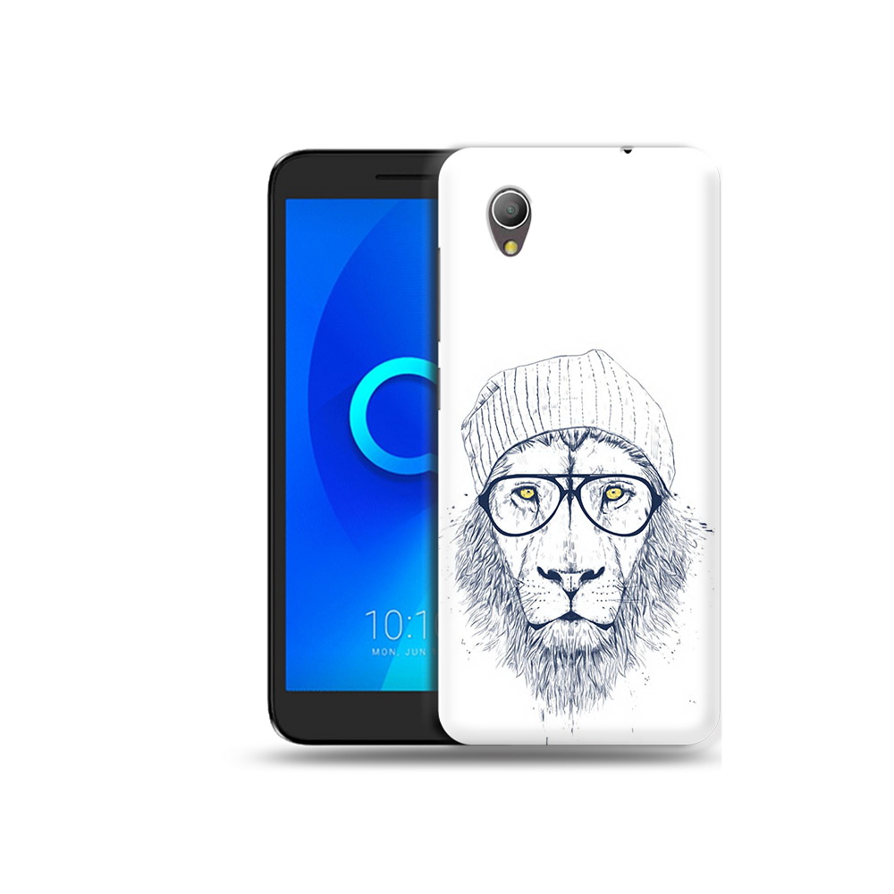 

Чехол MyPads Tocco для Alcatel 1 хиппи лев (PT227134.658.663), Прозрачный, Tocco