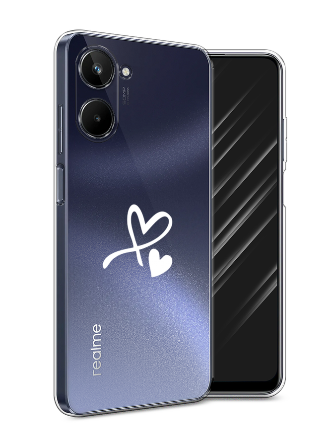 

Чехол Awog на Realme 10 4G "Сердечко минимализм", Белый, 2512150-6