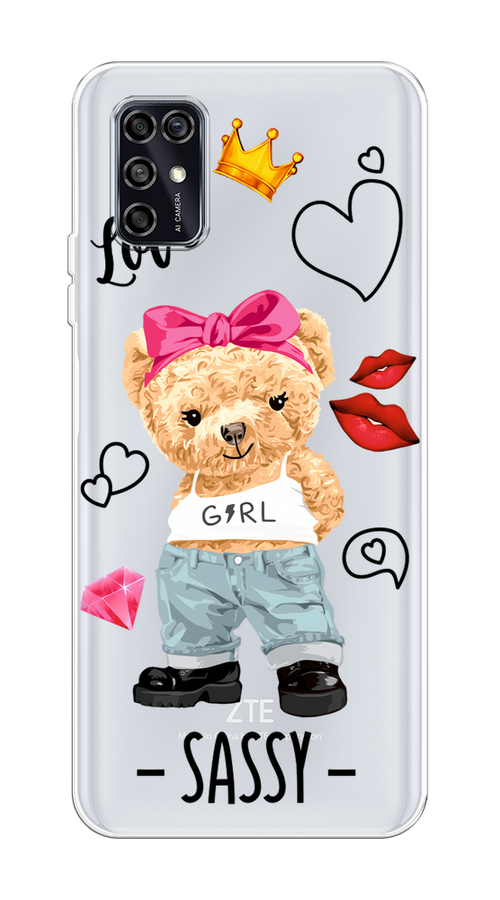 

Чехол на ZTE Blade V2020 Smart "Sugar Mommy", Голубой;белый;розовый, 133850-6