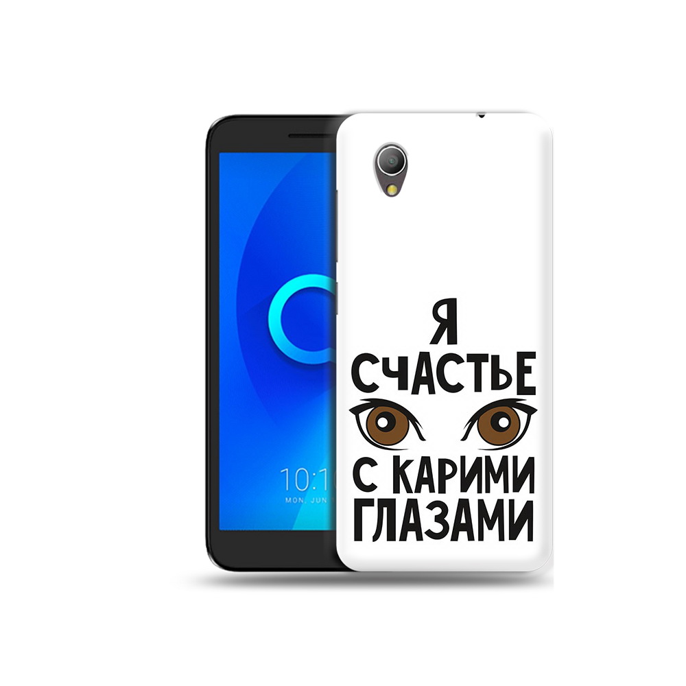 

Чехол MyPads Tocco для Alcatel 1 счастье с карими глазами (PT227134.658.634), Прозрачный, Tocco