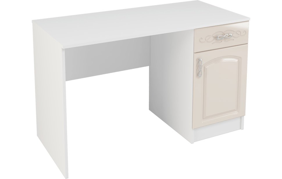 

Интерьер-центр Стол письменный Венеция СТП Белый/Жемчуг, НФ-00000285_000000662