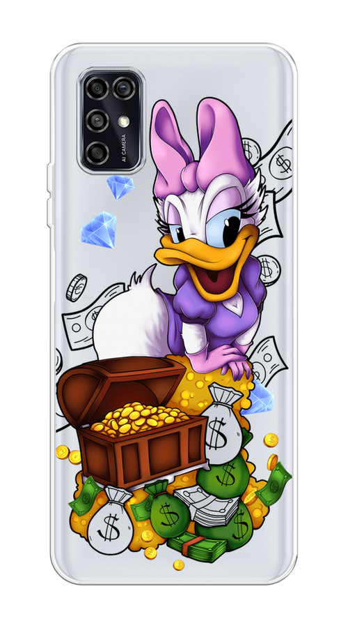 

Чехол на ZTE Blade V2020 Smart "Rich Daisy Duck", Коричневый;белый;фиолетовый, 133850-6