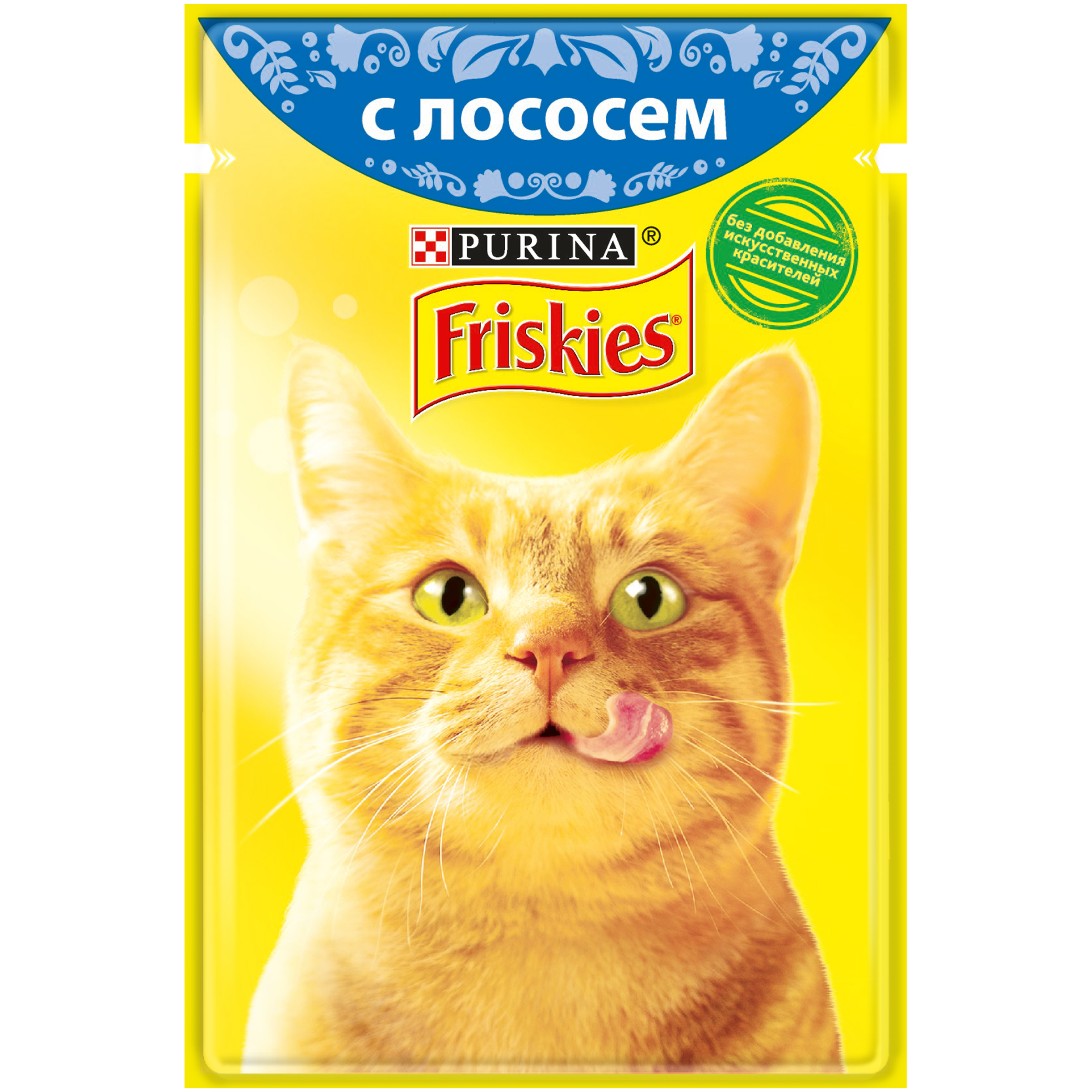 Влажный корм для кошек Friskies, с лососем в подливе, 85г