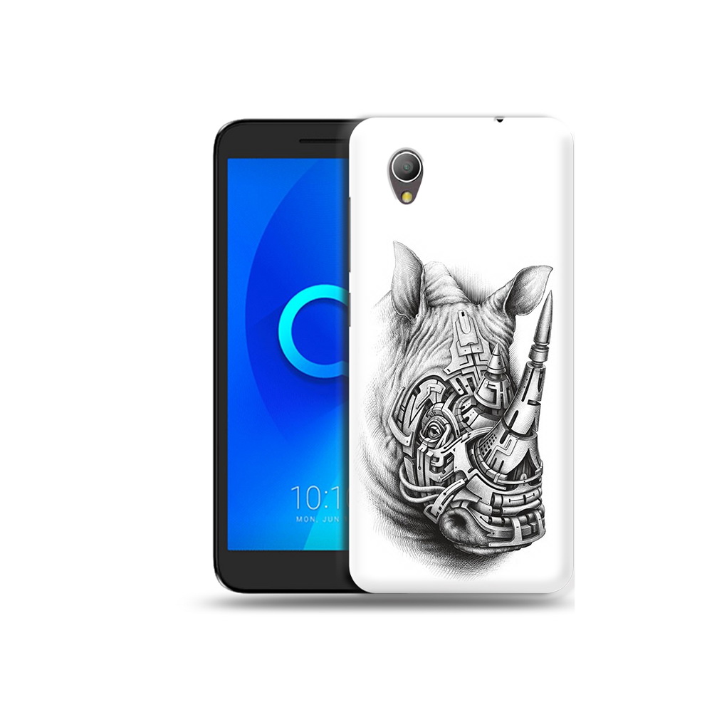 

Чехол MyPads Tocco для Alcatel 1 стальной носорог (PT227134.658.620), Прозрачный, Tocco