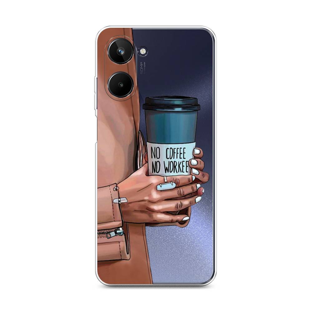 

Чехол Awog на Realme 10 4G "No coffee", Синий;бежевый;коричневый, 2512150-7