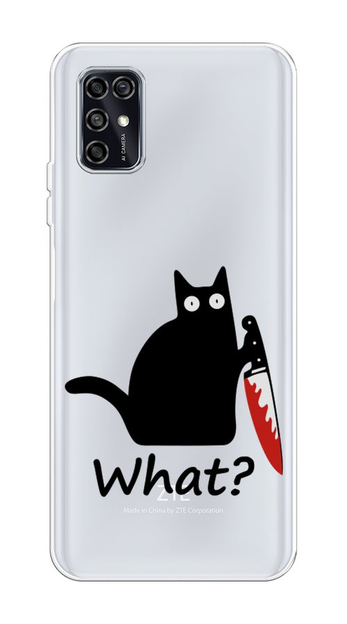 

Чехол на ZTE Blade V2020 Smart "Котик с ножом", Черный;красный, 133850-6