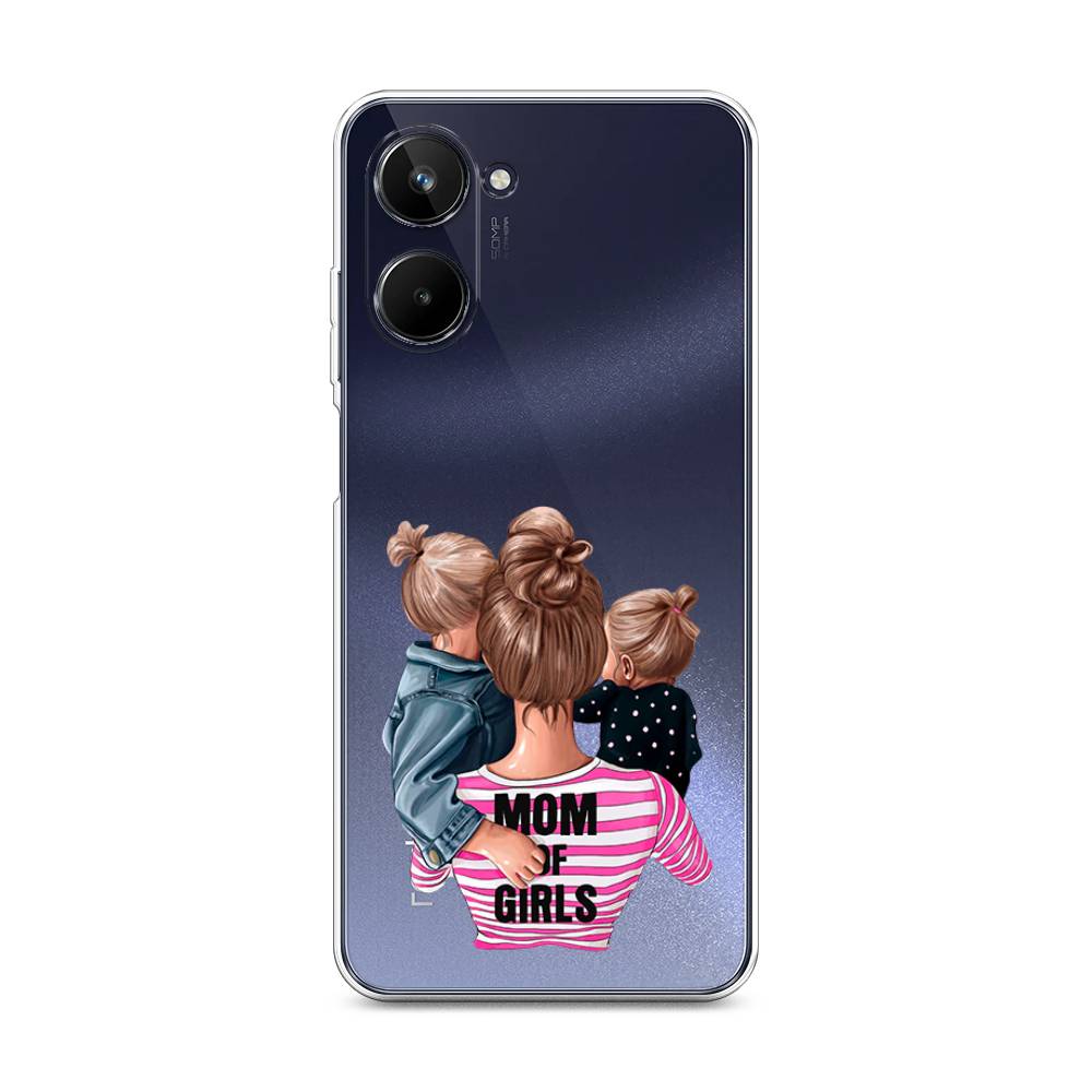 

Чехол Awog на Realme 10 4G "Mom of Girls", Разноцветный, 2512150-6