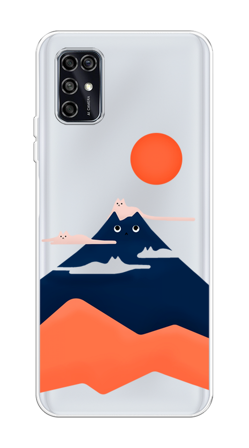 

Чехол на ZTE Blade V2020 Smart "Кот-гора", Черный;оранжевый, 133850-4