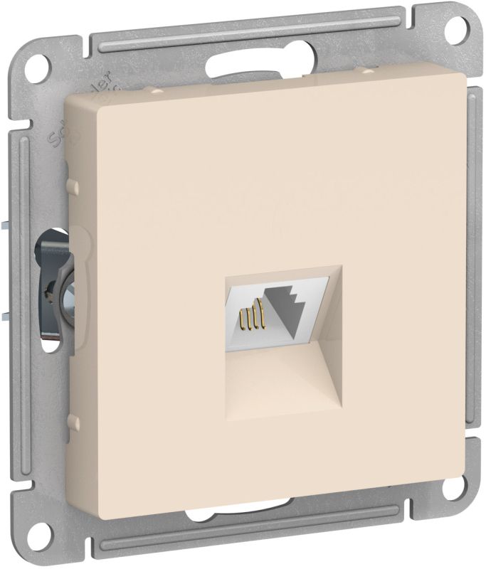 

SE AtlasDesign Беж Розетка телефонная RJ11, механизм ATN000281, Бежевый, AtlasDesign10