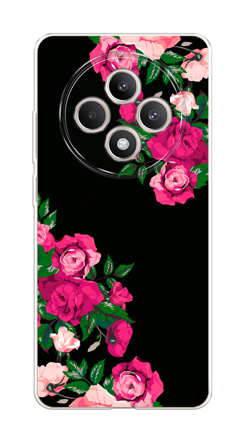 

Чехол на Oppo Reno 12F "Розы фуксия", Черный;розовый;зеленый, 2517850-1