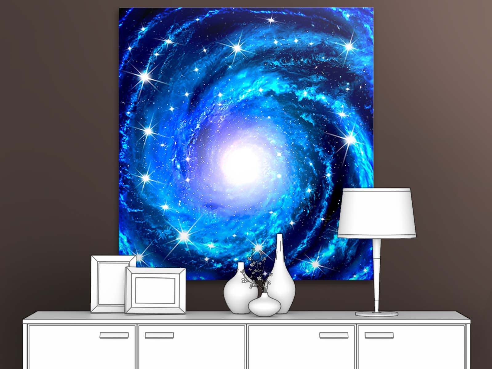 

Картина на стену для интерьера ПЕРВОЕ АТЕЛЬЕ "Спираль галактики и звезды" 35х38 см, Спираль галактики и звезды