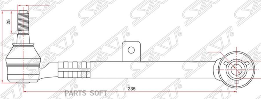 

SAT ST-48705-30080 Тяга задняя поперечная TOYOTA ARISTO/BREVIS/CROWN/MARK2/PROGRES/VEROSSA