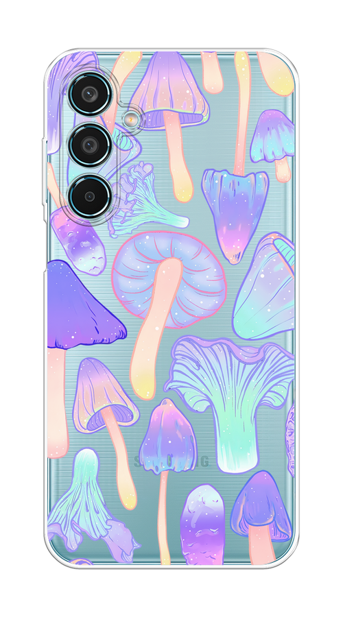 

Чехол на Samsung Galaxy M35 "Пастельные грибы", Фиолетовый;голубой, 2110050-1