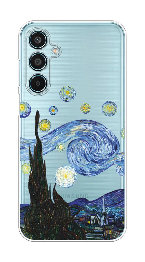 

Чехол на Samsung Galaxy M35 "Ночь Ван Гога", Голубой;синий;черный, 2110050-1