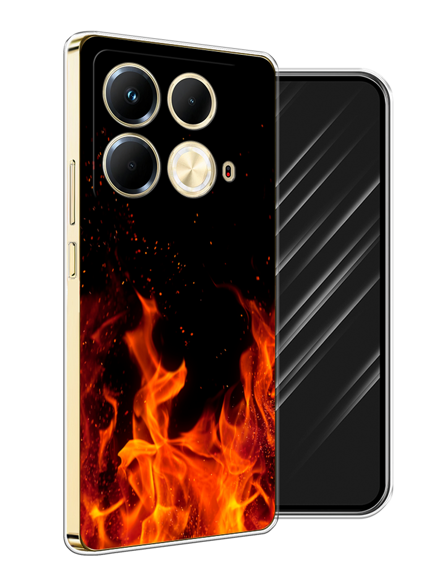 

Чехол Awog на Infinix Note 40 "Все в огне", Оранжевый;черный, 3105850-1