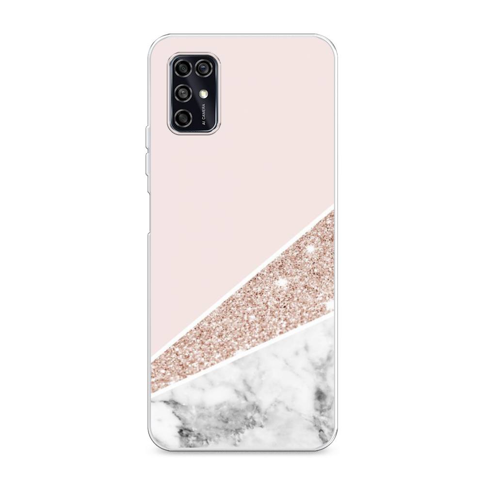 

Чехол на ZTE Blade V2020 Smart "Блестящий розовый мрамор", 133850-3