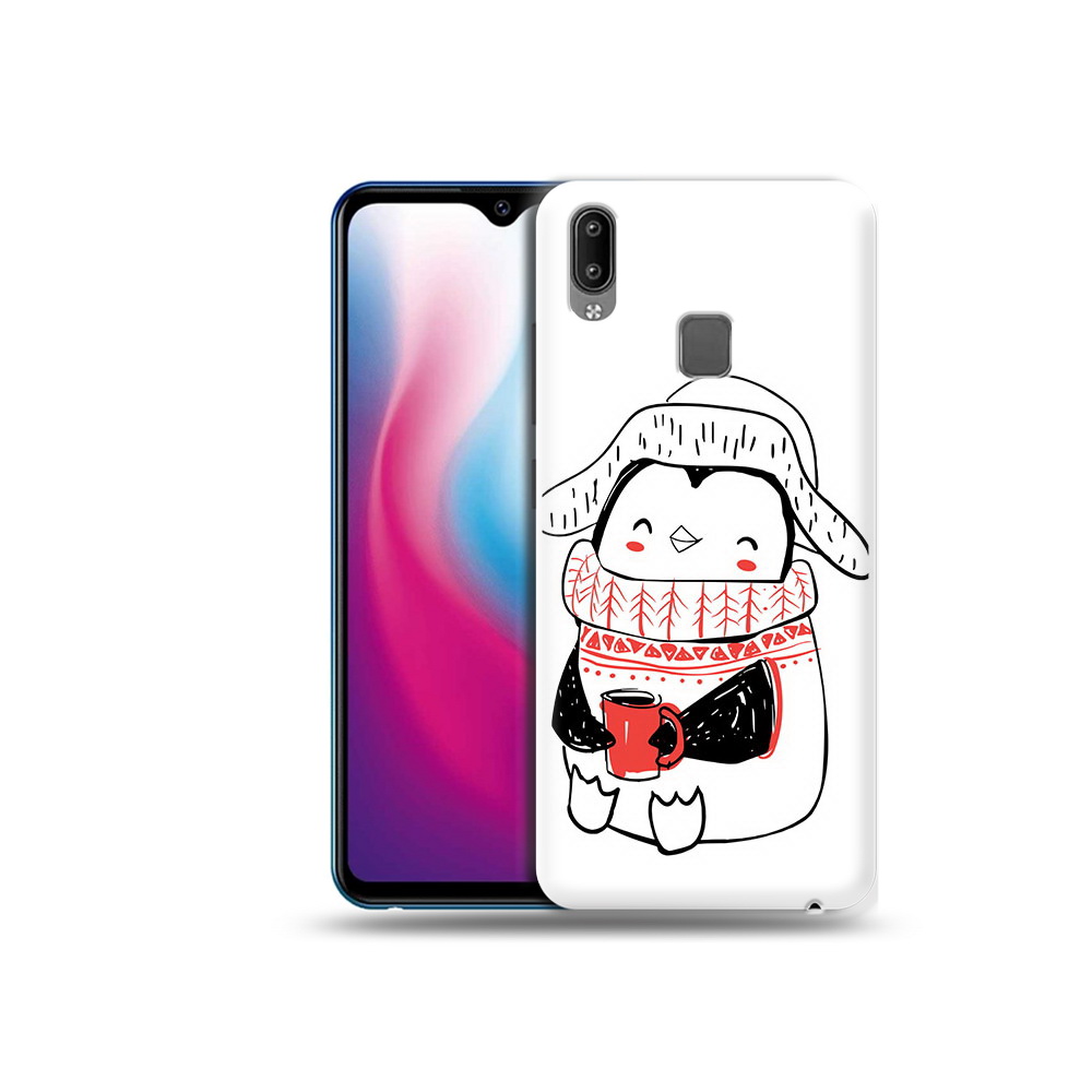 

Чехол MyPads Tocco для Vivo Y93 Lite Милый пингвин, Прозрачный, Tocco