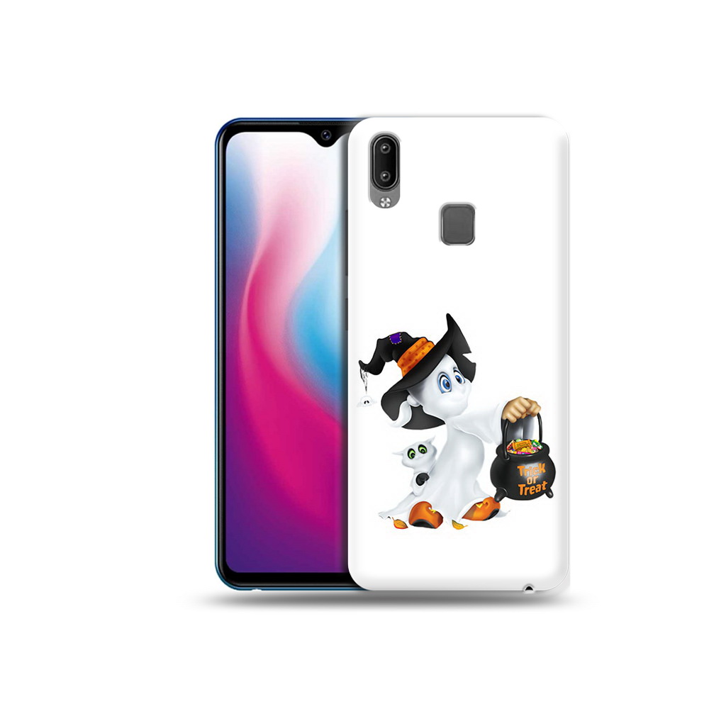 

Чехол MyPads Tocco для Vivo Y93 Lite Маленький призрак, Прозрачный, Tocco