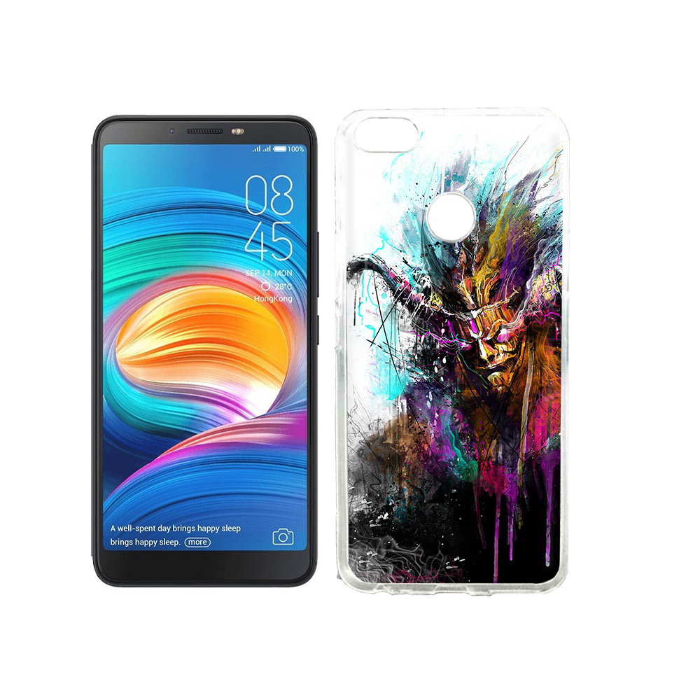 

Чехол MyPads Tocco для Tecno Camon X яркий дьявол, Прозрачный, Tocco